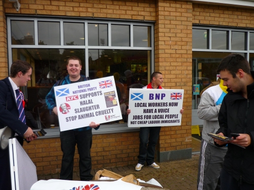 BNP protesters at KFC Meadowbank